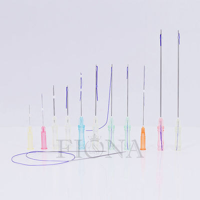 Absorbeerbare l-Type Cannula 19G 38mm PCL Mesh Thread