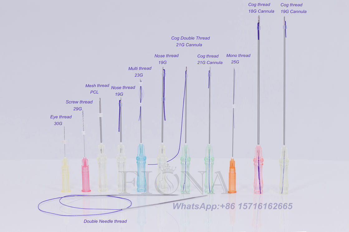 Het Type van PDO PCL PLACL L Cannula de Lift van de Radertjedraad voor Gezicht en Lichaam het Opheffen
